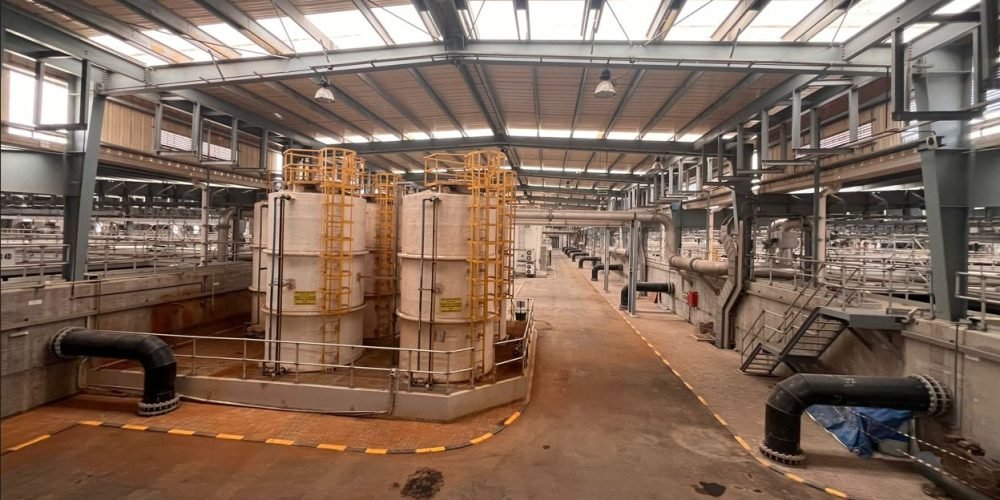 Primary Treatment Tank and Process Area Overview