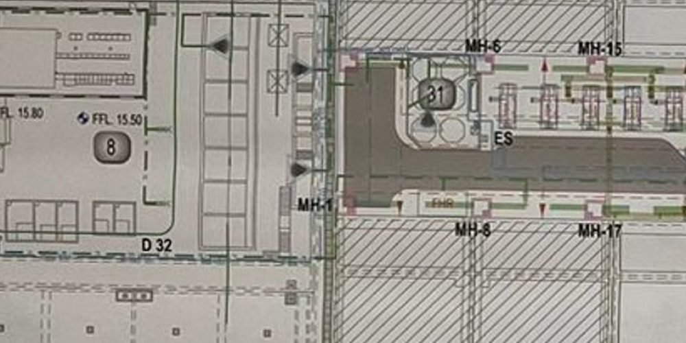 Process Flow Layout – Wastewater Treatment Facility Design