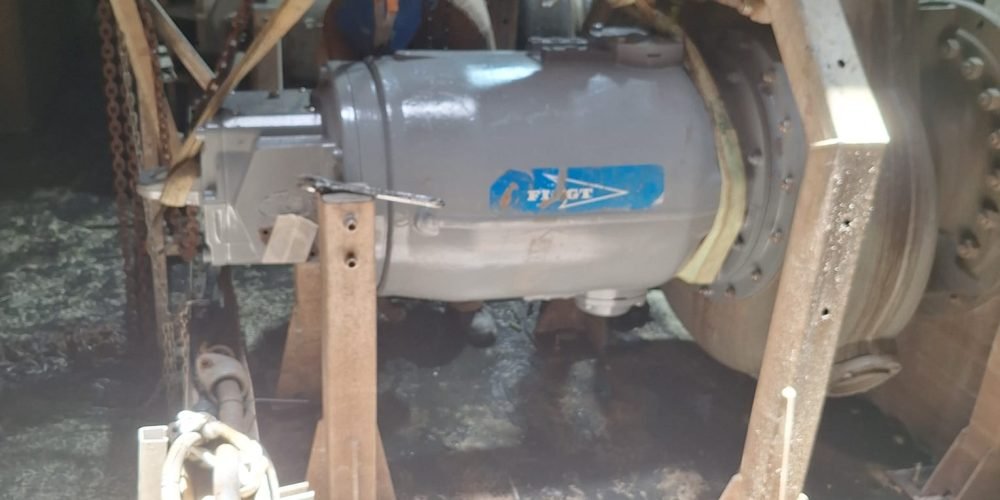 Motorized Valve Actuator Installation at Treatment Line