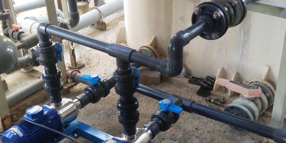 Chemical Dosing Pump Skid for Process Water Treatment