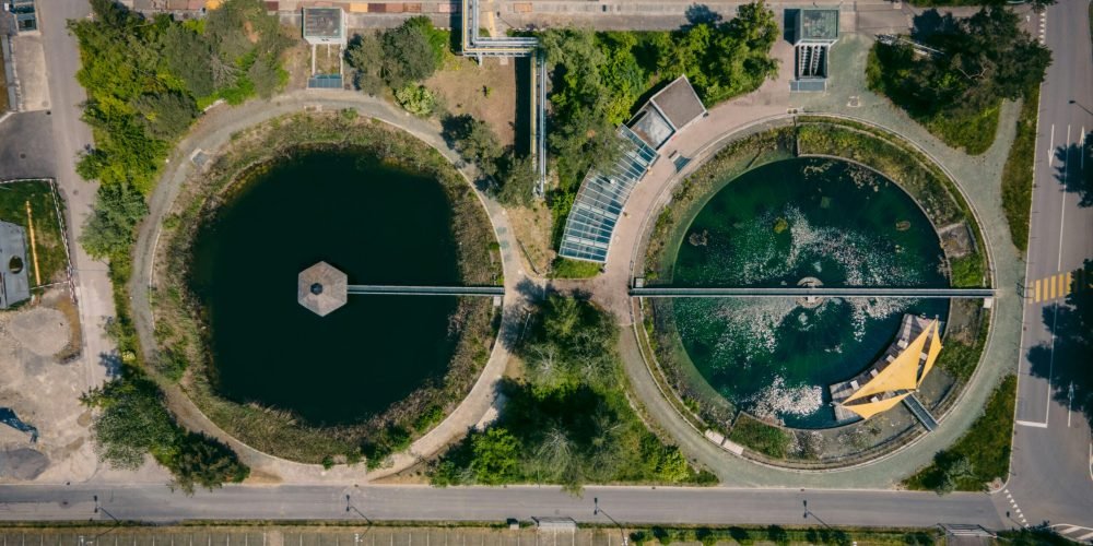 Smart Urban Water Treatment Facility with Circular Clarification Systems